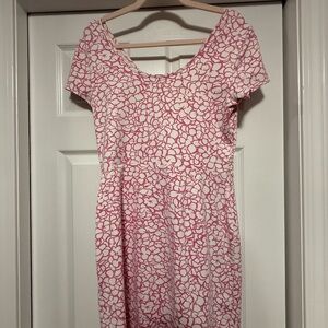 MAHI GOLD Pink and White Sundress